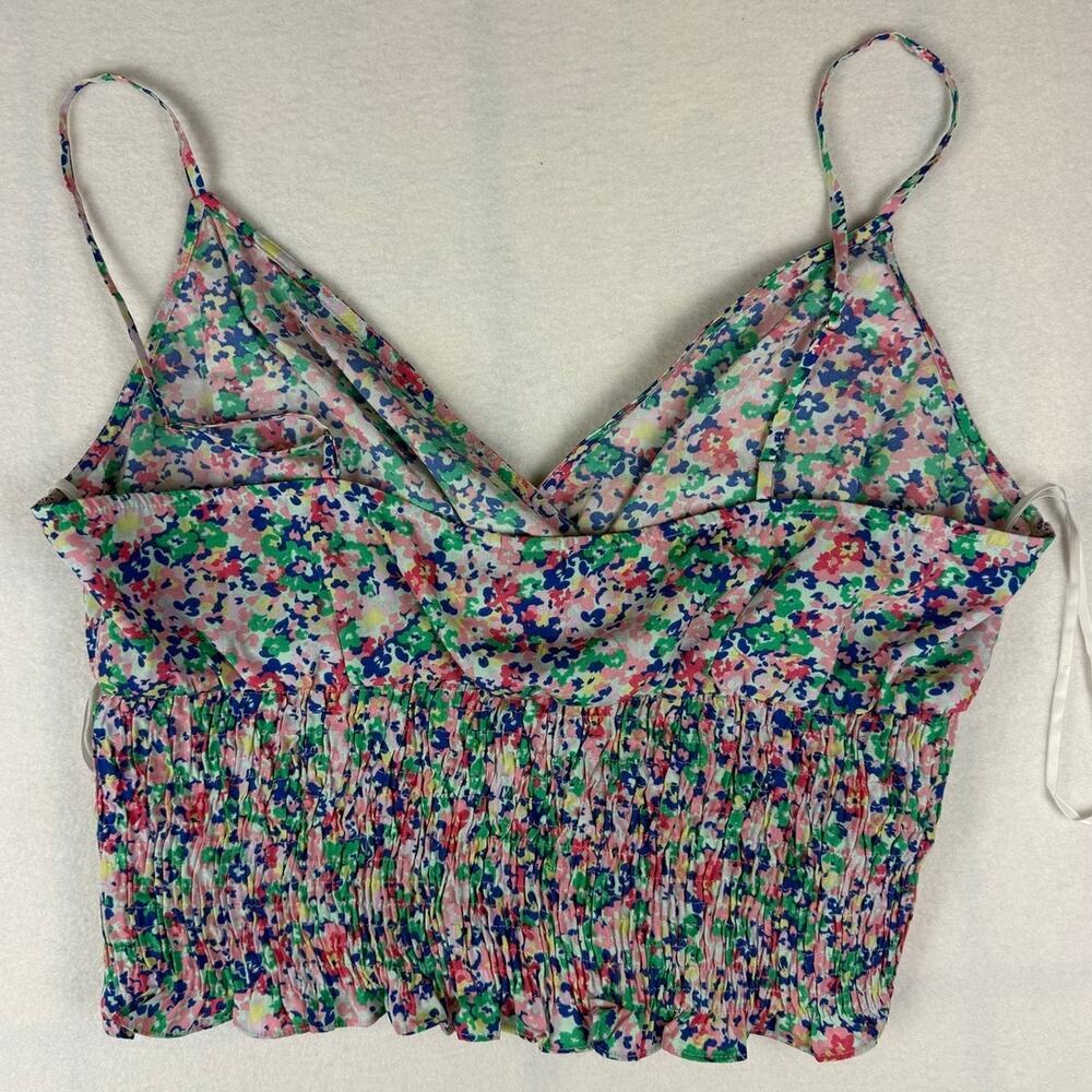 VERO MODA Floral Smocked Cropped Cami Top - NWT XL - Picture 6 of 6